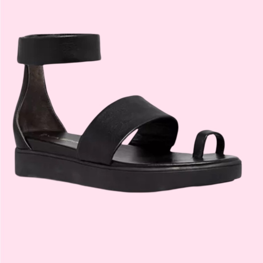 Via Spiga EUC Platform Sandals Black size 9.5